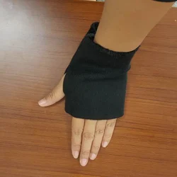 Wholesale in stock warm and comfortable full polyester fabric knitted ribbed cuffs collars for winter clothes