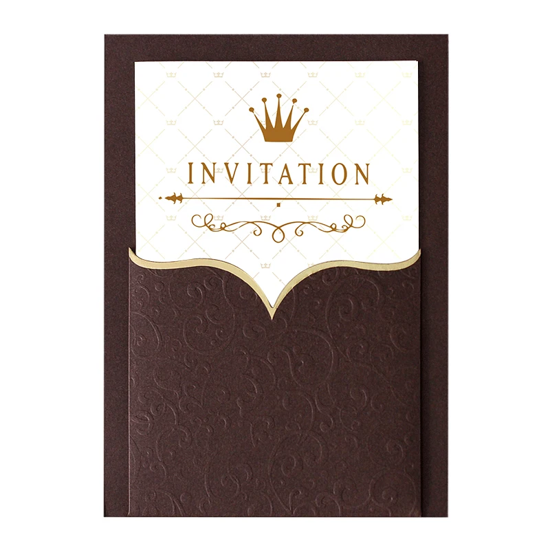 
Customized Luxury Creative Cute Fancy Small Mini Pockets Thank You Card Blank Invitation Cards 