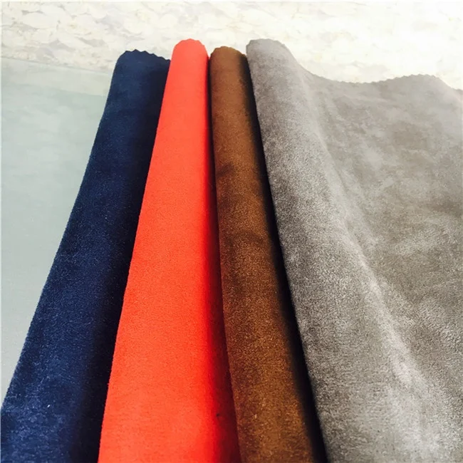 100% polyester suede fabric for suede,bag,shoes ,skirt,sofa