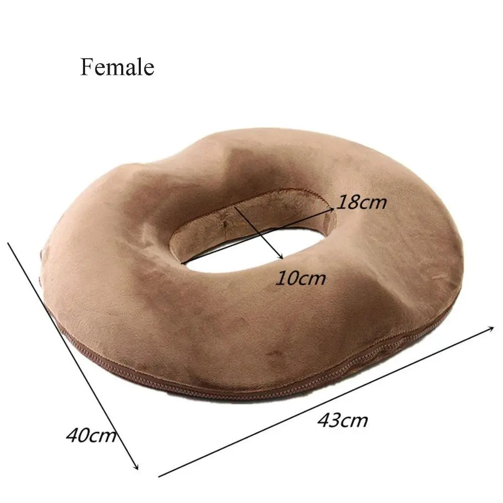 Contoured & Premium Comfort Donut Prostate Seat Cushion, Cushion Prostatic Pillow with Bamboo Charcoal Memory Foam