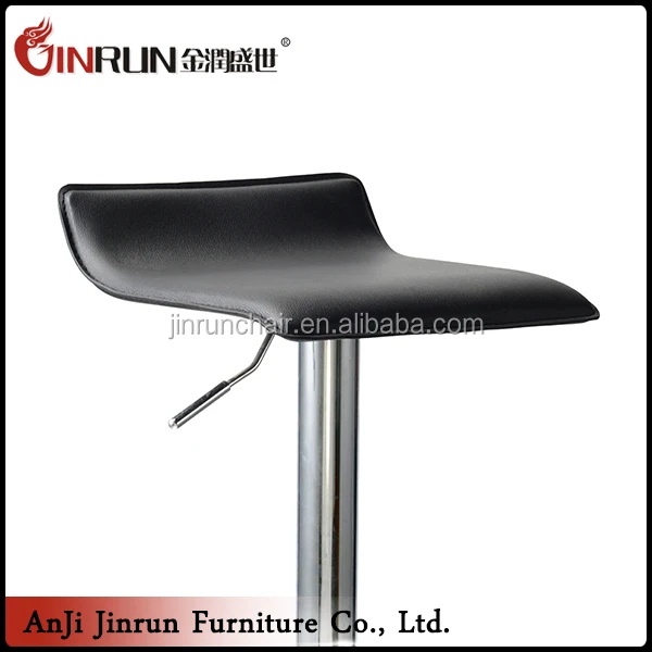 Современный высокий стул, черные регулируемые кожаные барные стулья