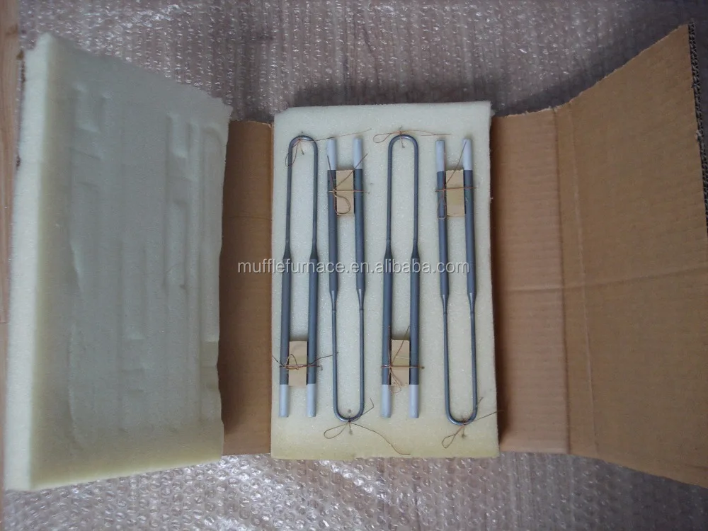 1700 1800 1900 Degree L W U Type Molybdenum Disilicide Rod MoSi2 Heating Elements, MoSi2 Heater Rod