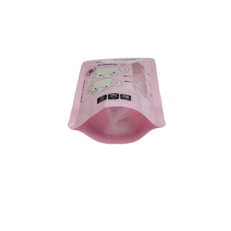 Breast milk bag Pink3