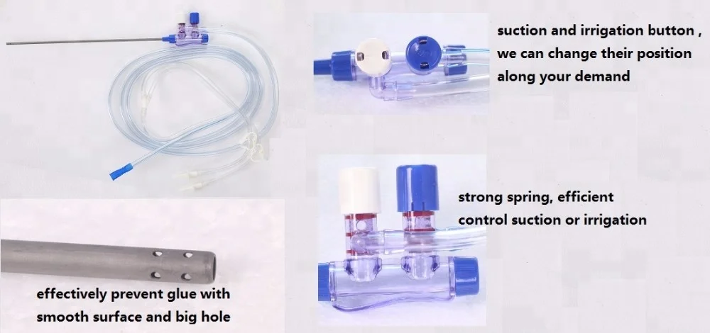 medical laparoscopic surgery stainless steel suction irrigation device, Laparoscopy instruments