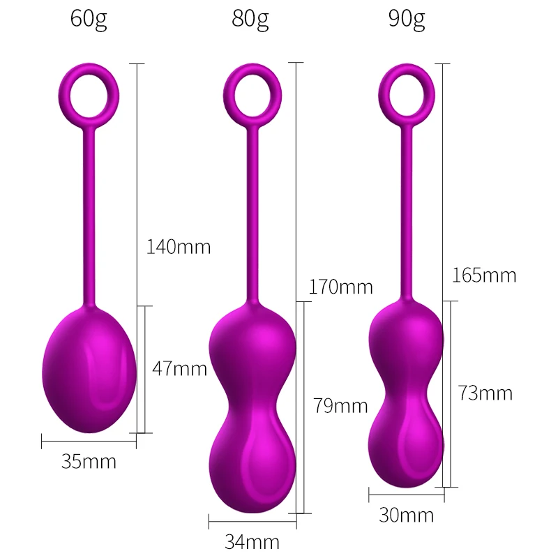 Full Silicone Kegel Ball Sets Vagina Exercise Ball Kit Sex Toys for Adult Rubber Ball Sex Toy for Female in Dubai
