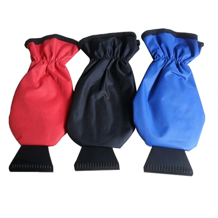 Warm winter car ice scraper with glove for promotion