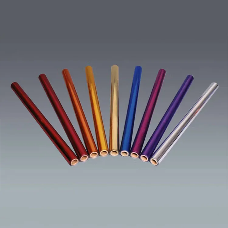 metallic polyester PET film/met PET lamination film price/reflective metallic polyester film