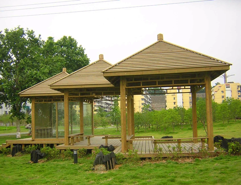 
Custom size easily assembled garden wood summerhouse OEM birdjhouse workerhouse and barbecue house 
