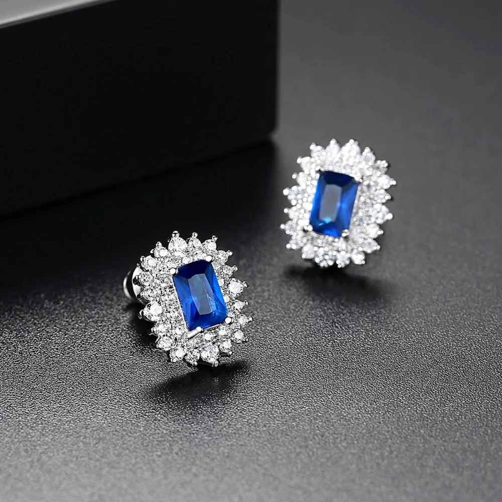 LUOTEEMI Fashion Korea Personality Elegant A AA Cubic Zirconia CZ Paved Women Luxury CZ Fine Jewelry Earring