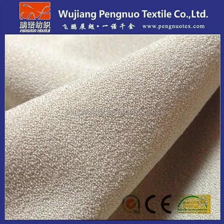 100% polyester dyed moss crepe spandex woven fabric/100d+40d for women clothes and dress