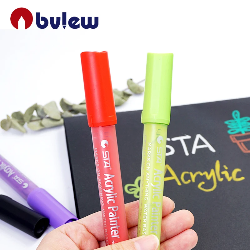 Hot selling STA marker pen water based non toxic marker pen professional acrylic paint marker pen