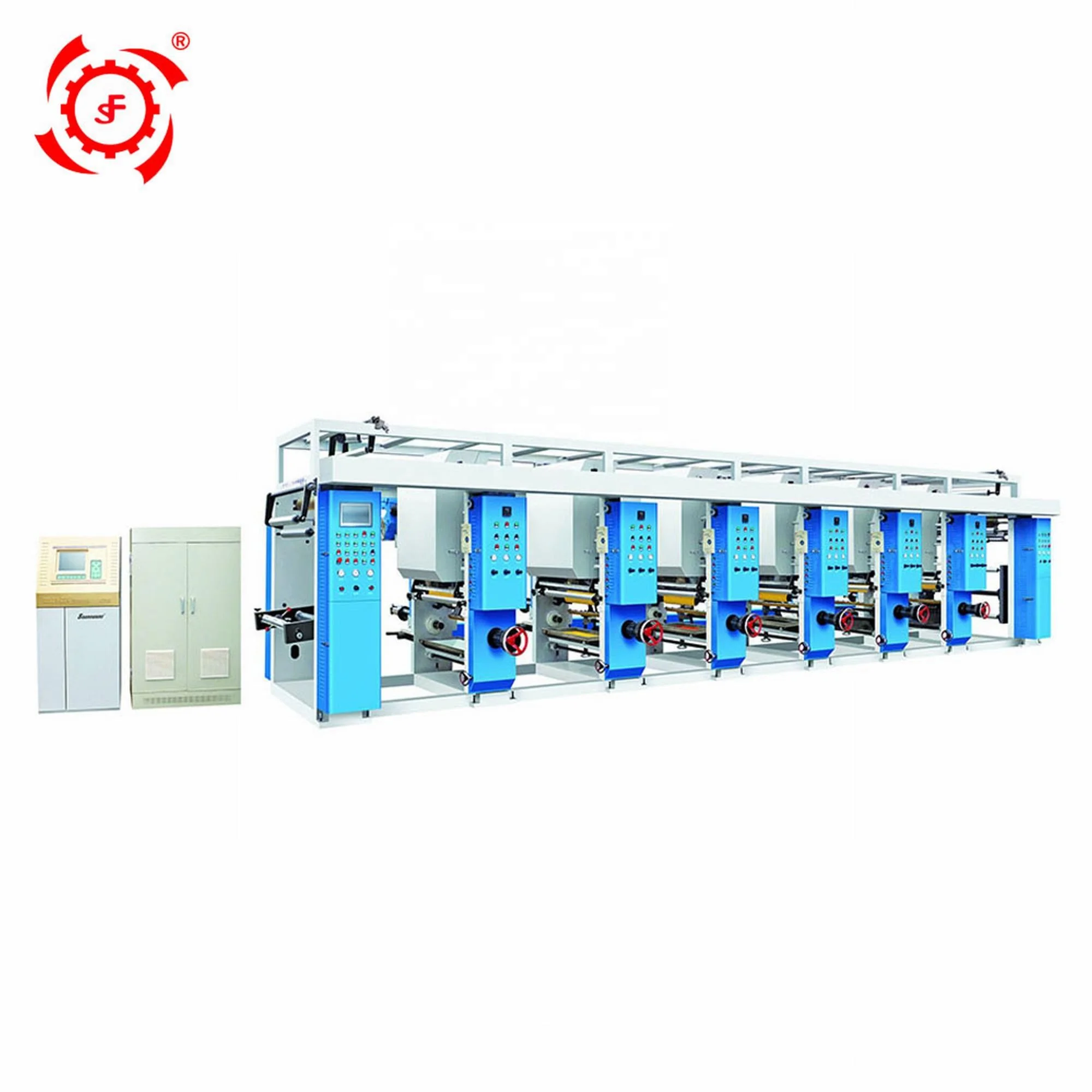 
Best Sale One 2 3 4 5 6 8 Colour Paper Plastic film Non woven ceramic anilox roller flexo printing press machine price for sale 