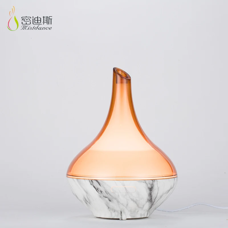 Vase home decorative led essential oil diffuser grey marble aroma air humidifier