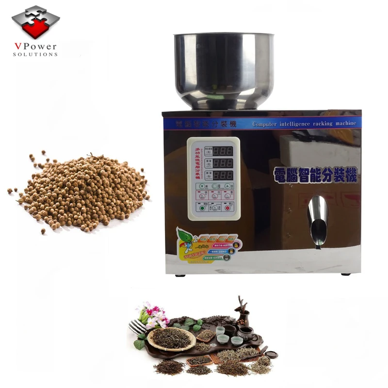 Guangzhou Factory 1-25 g Automatic Particle Weighing And Bag Packing Machine For Small Tea, Food, Powder, Seeds, Fruit, Grain