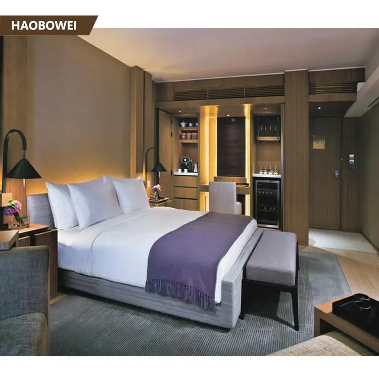 
Modern Bed Room Wood Furniture For Hotel Rooms 