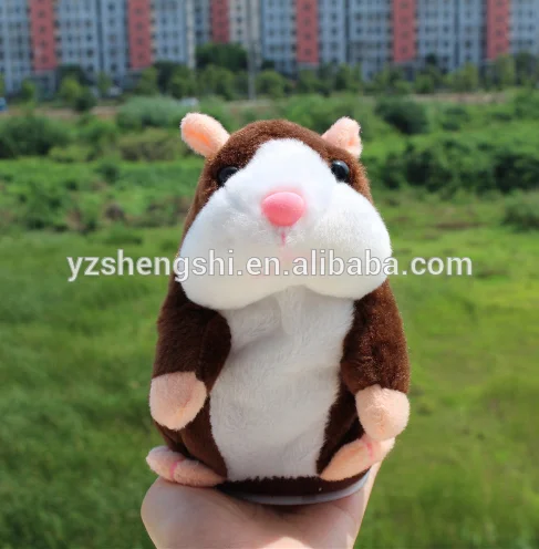 Free Sample Voice recording Talking Hamster Plush Toy Repeat Talking Hamster toy for kids