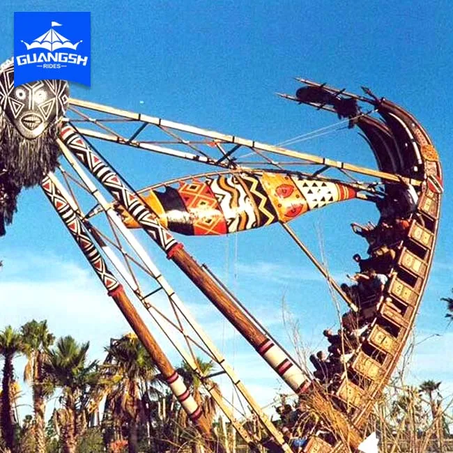 24 Seats amusement park rides fiberglass decoration Viking Pirate ship for sale