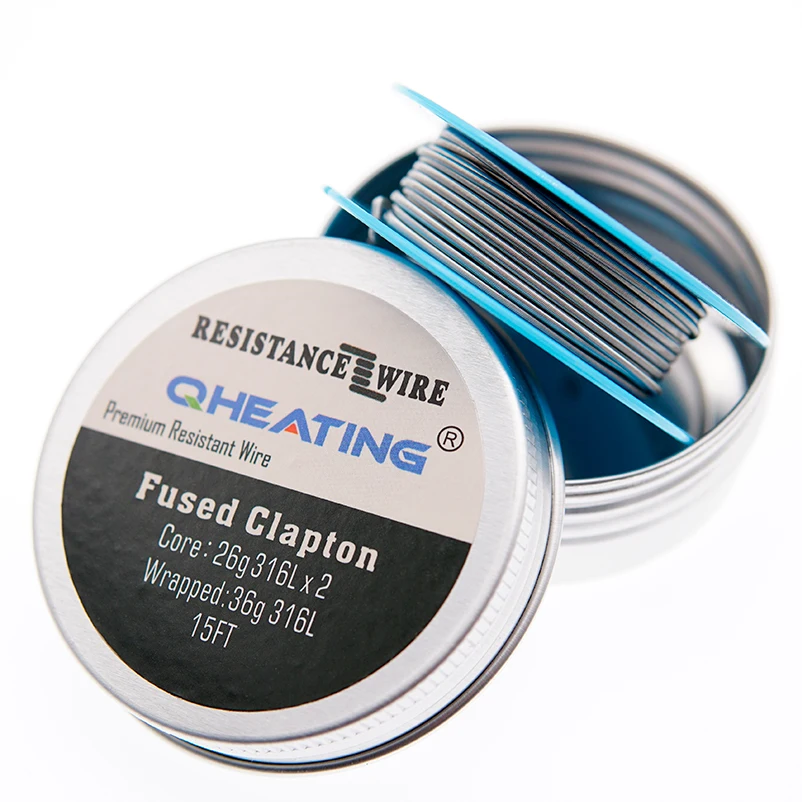 
NEW ARRIVALS FUSED CLAPTON COIL WRAPPED WITH 36G 316L SS 