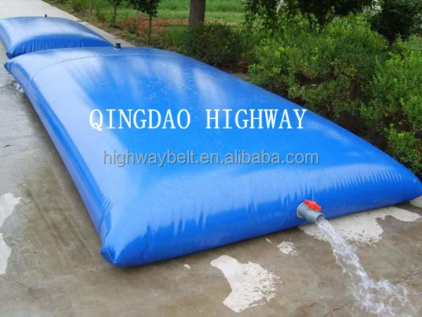 Household use collapsible PVC rain water pillow tank 3000 gallons