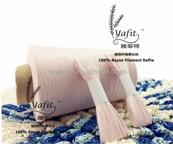 YAFIT пряжа из вискозной нити/искусственный шелк рафия 4000D матовый цвет-розовый 74902