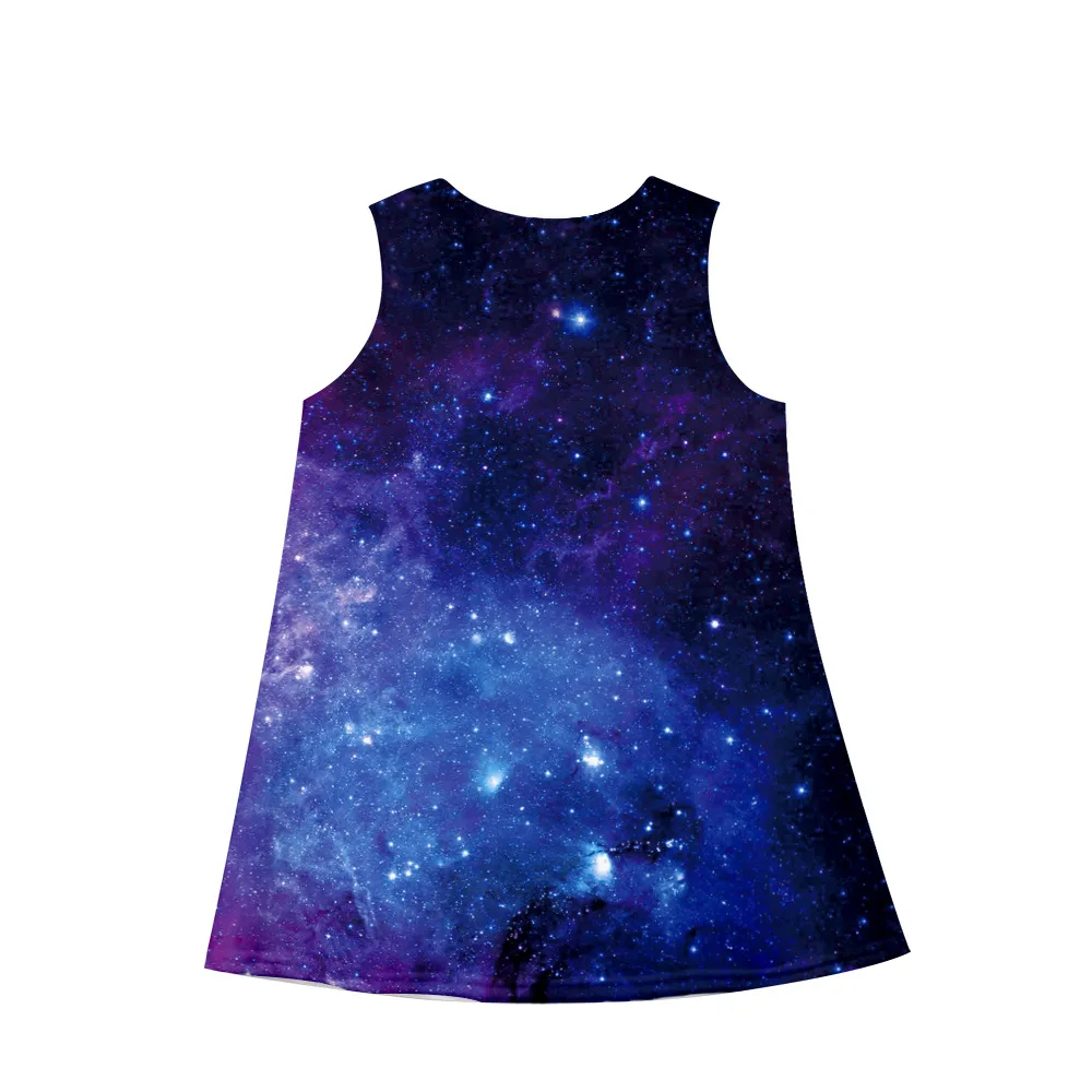 
2021 New Summer Cheap A-line Girls Sleeveless Kids Dress Wholesale Colorful Princess Dress 