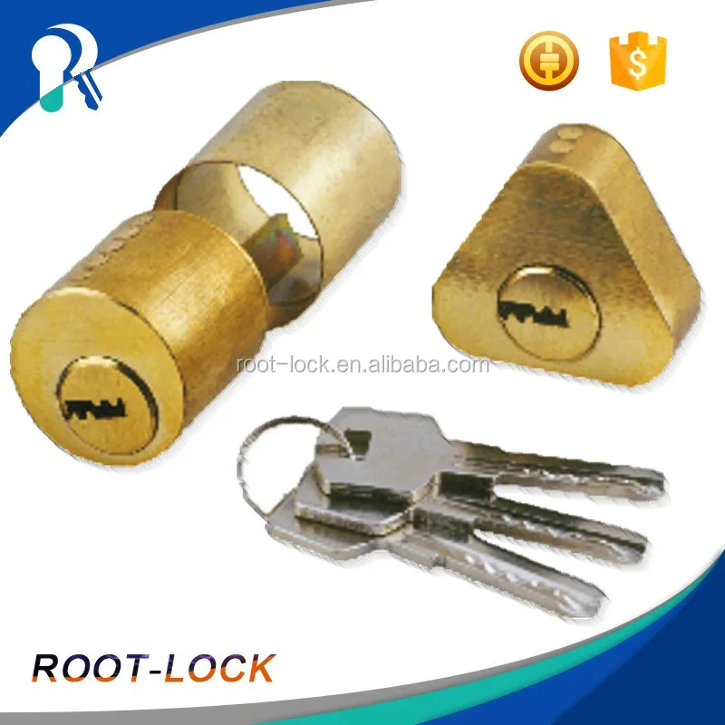 Dual key hadwared brass cylinder door lock