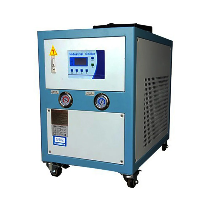 Промышленный воздушный охладитель с двойным винтовым компрессором, 100 тонн