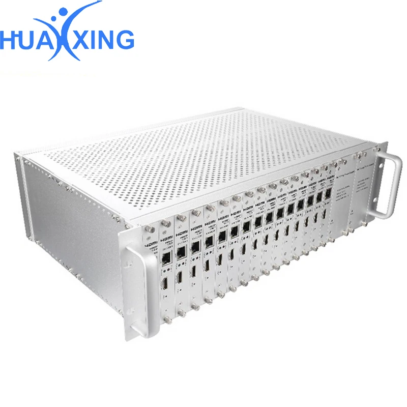 Профессиональное iptv головное оборудование 16 rca к ip h.264 кодер Поддержка H.264/H.265 HTTP RTSP RTMP HLS протокол