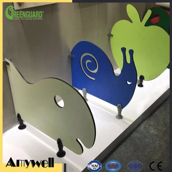 Amywell quite healthy waterproof phenolic compact hpl toilet partition for kids