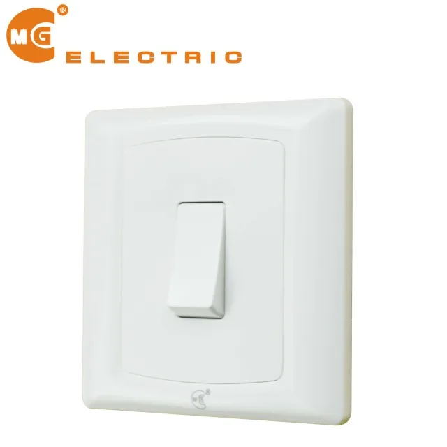wenzhou BS screwless 1 gang 2 way single switch