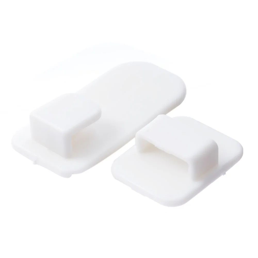 High Quality Plastic Hooks Sticky Hook Set TV Air Conditioner Remote Control Key Practical Wall Storage Holder