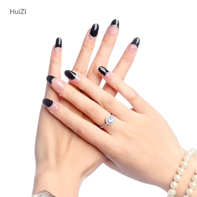 Huizi nail sticker 2024 nails jewelry gel nail polish sticker