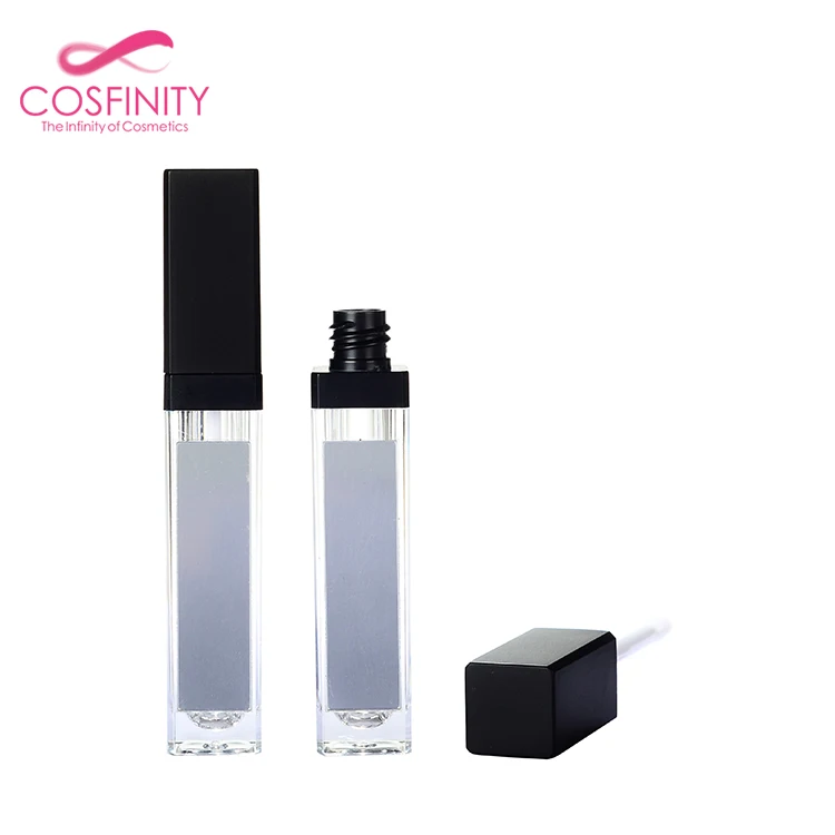2024 Hot Selling Unique Plastic Lipgloss Tube Container Soft Makeup Packaging Empty Lip Gloss Tube with Brush