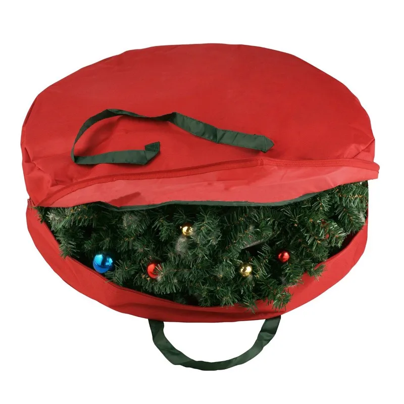 kly Christmas Xmas Wreath Premium PE Personalized Tree Storage Bag