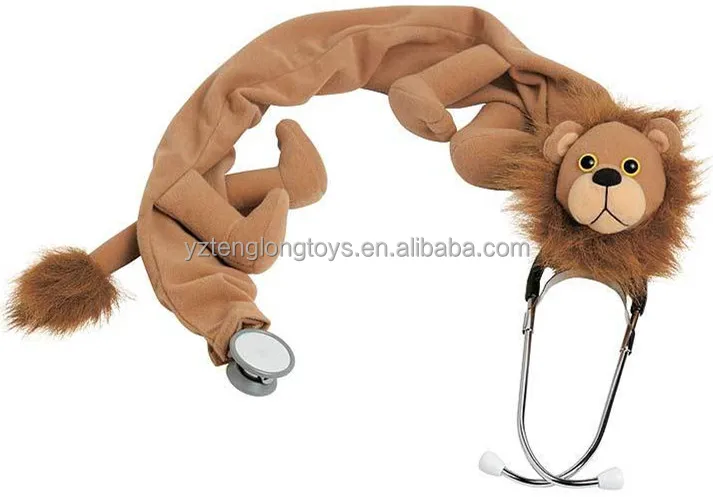 Stuffed lion toy animal plush stethoscope cover