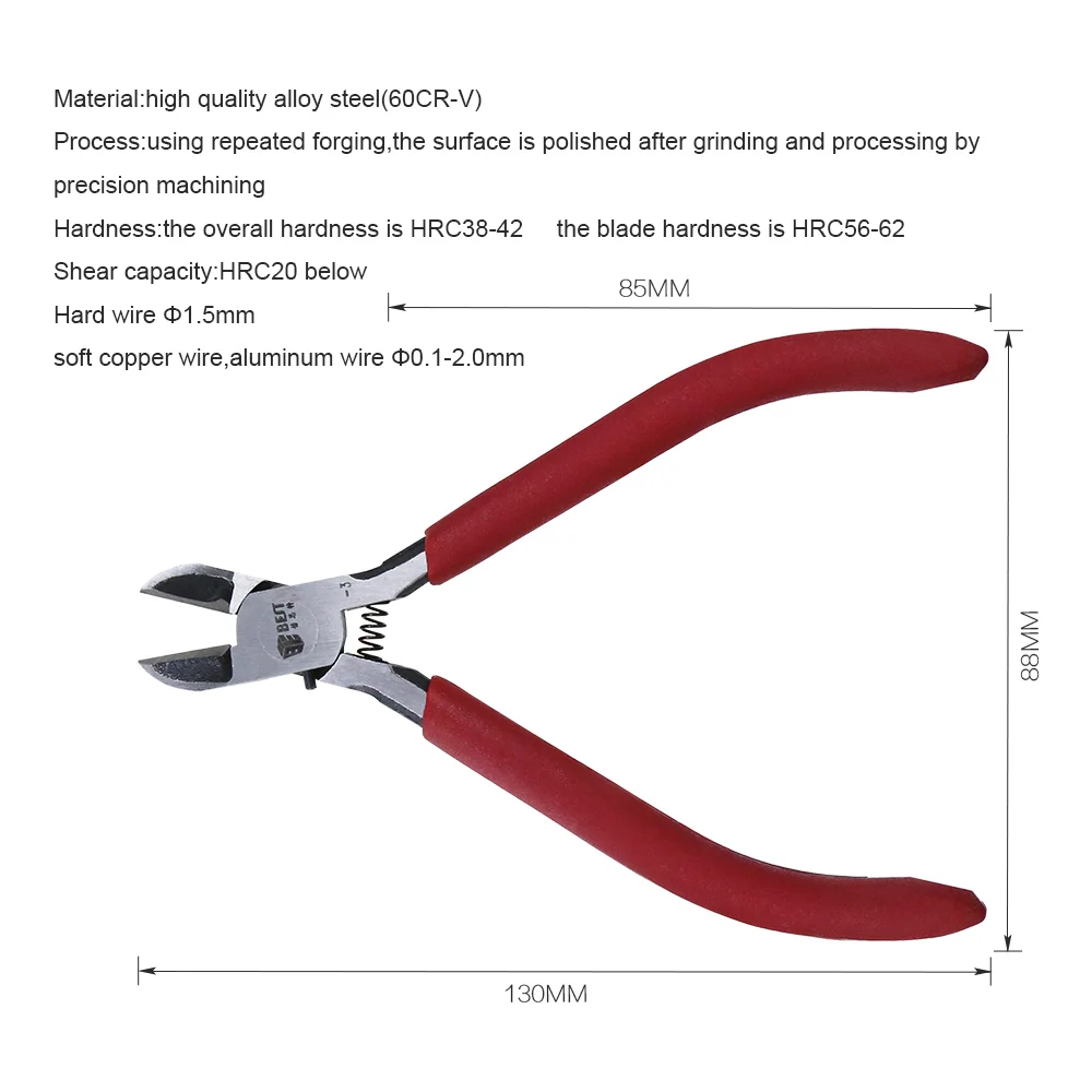 BEST-3 Factory Direct Sale New Product ODM Mini Stainless Steel Tile Electronic Plastic Cutting Pliers Wire Cutter