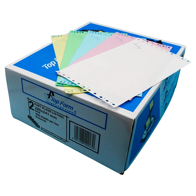 
9.5*11 inch size carbonless copy paper 5 ply 