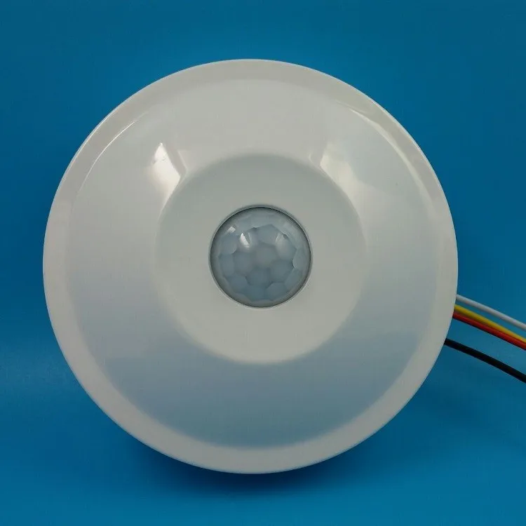 
Infrared round ceiling pir sensor body motion induction switch output relay AC220V Adjustable delay sensitivity 