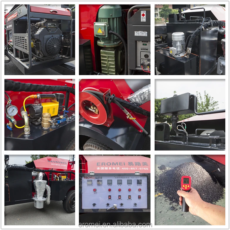 asphalt driveway repairing truck asphalt driveway sealing truck asphalt flame machine