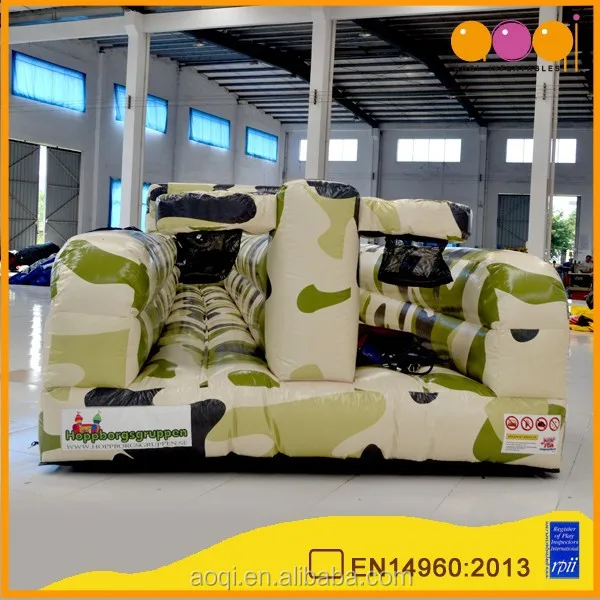  AOQI Надувное спортивное оборудование надувные интерактивные игры на открытом воздухе камуфляжный надувной банджи-бег