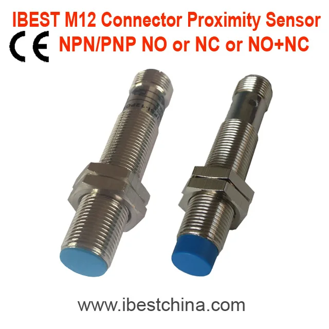 M12 Extended Distance Flush 4mm Inductive Proximity Switch Sensor NPN/PNP 5V/12V/24Vdc/AC110V/220V Metal Detector IP67 (IBEST)