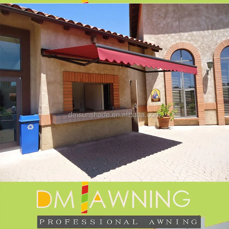 Hot Selling  Remote Control Full Cassette LED Light Retractable Awning