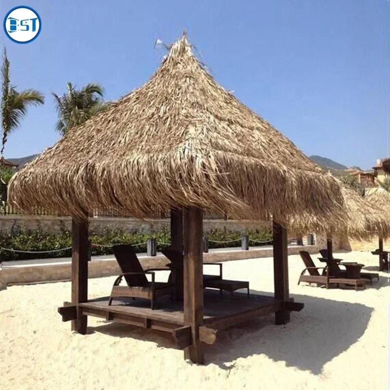 Thatched roof sun protection thatch beach umbrella