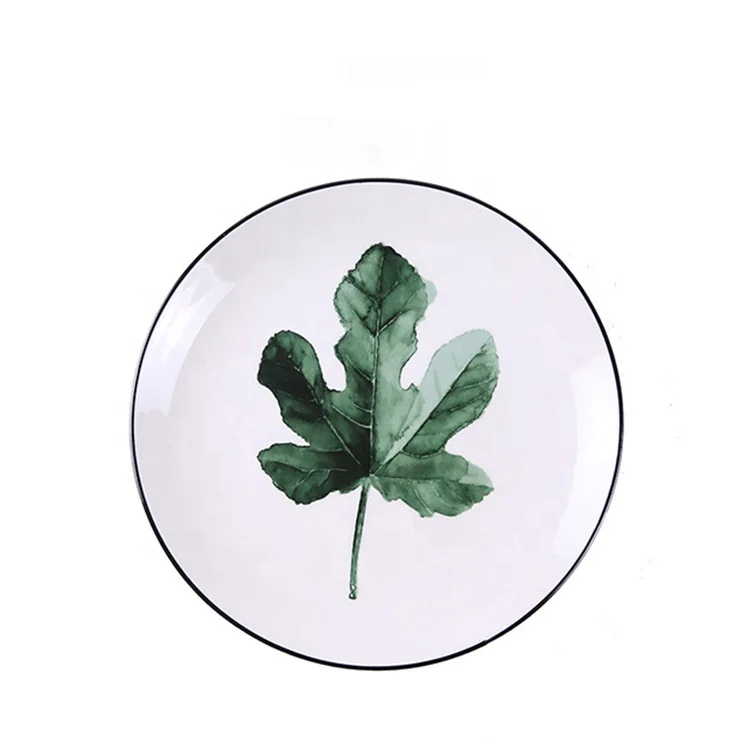
portuguese palm leaf design crockery dinnerware 