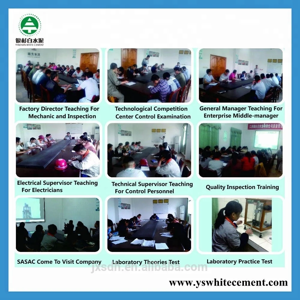 China hot sale 50 bag cement white cement 525 50kg