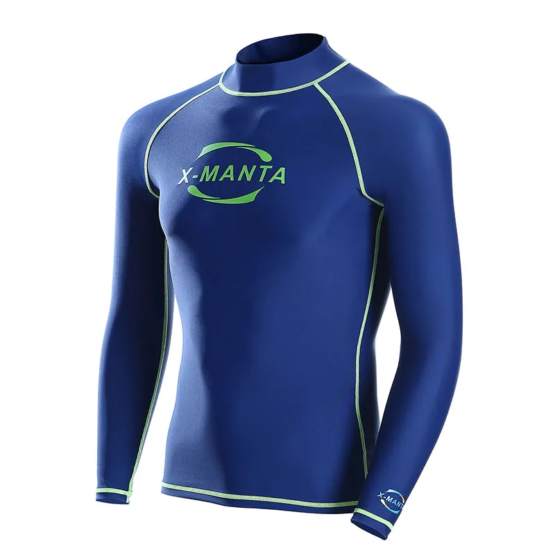 
Wholesale High Quality Custom Design Long Sleeves Blocked Rash Guard Shirt Mens Protection Swimsuits Surf 