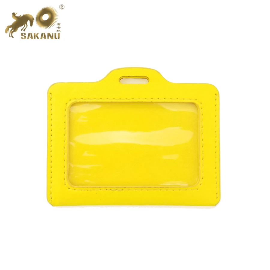 PU PVC leather ID card holder