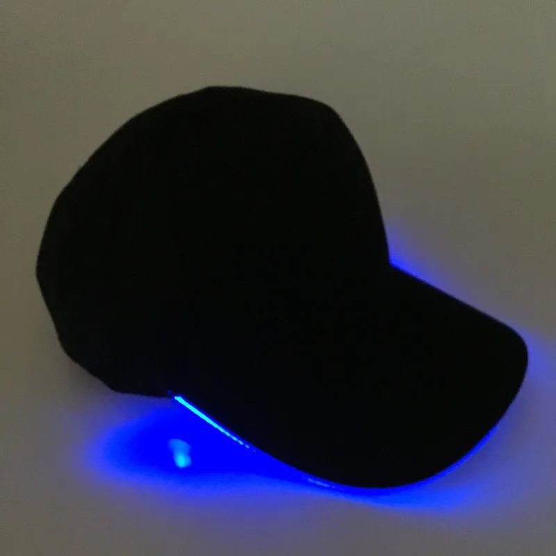 plain LED baseball cap with custom logo
