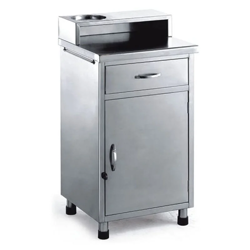 Medical Stainless Steel Hospital furniture Bedside Cabinet
