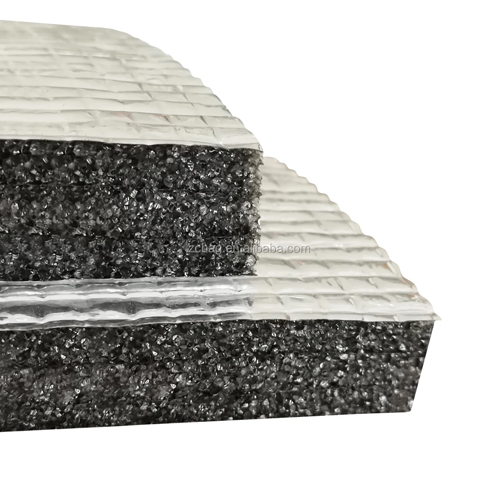 EPE expanded polyethylene foam heat insulation self adhesive aluminum foil EPE foam insulation sheet